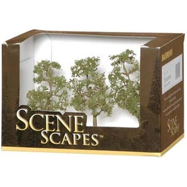 Bachmann 3 in.- 4 in. Sycamore Trees - 3 BAC32009
